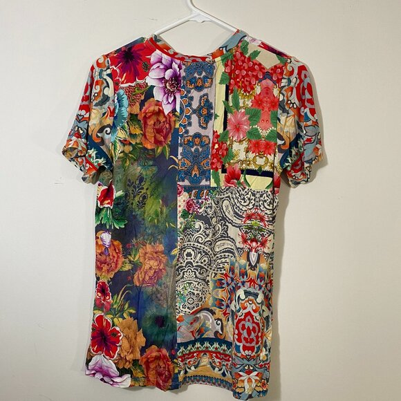 Johnny Was - Crewneck Floral Catalina Favorite Tee - Picture 2 of 3